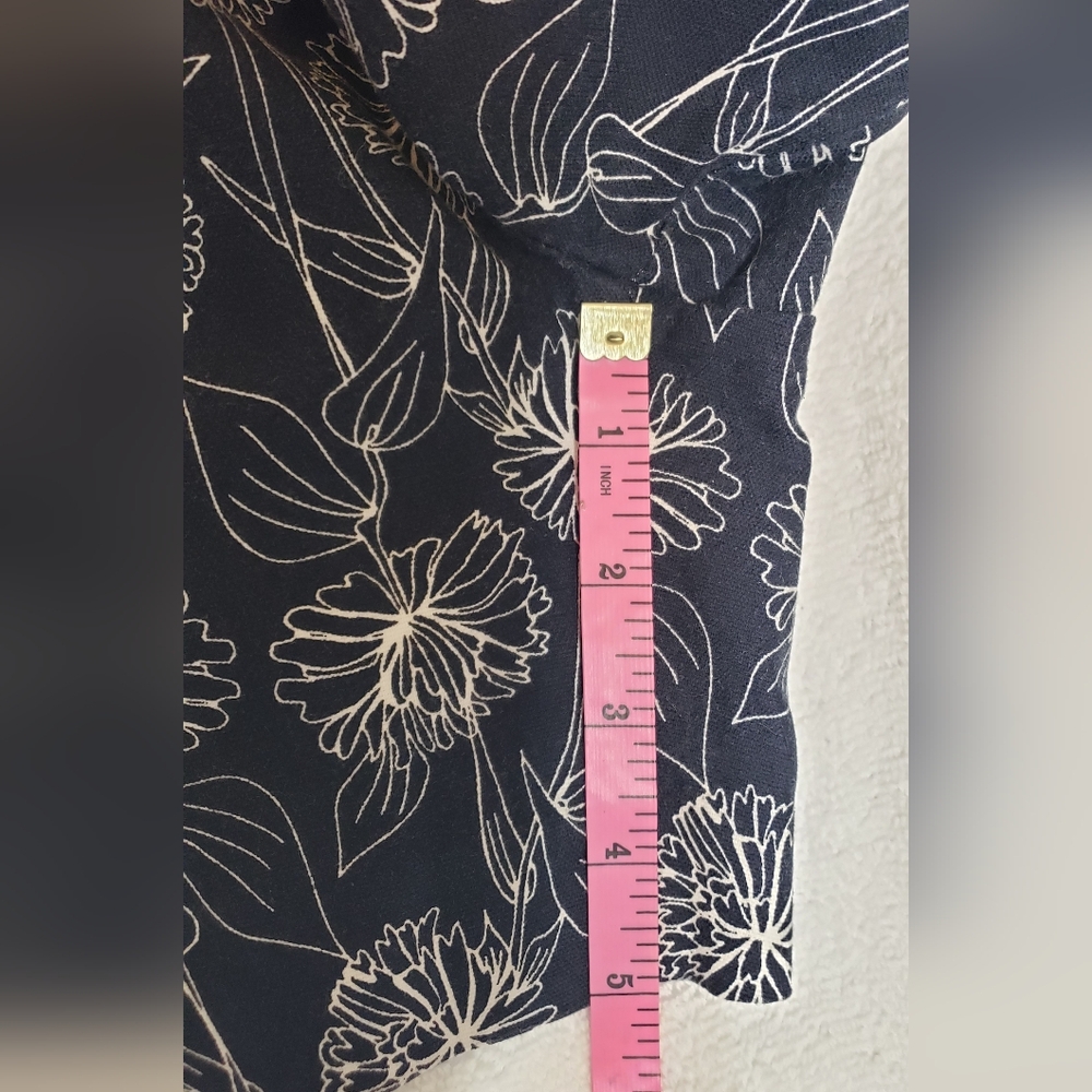 Banana Republic Women's Blue Floral Shors Tailored Print Size 0 - Picture 12 of 13